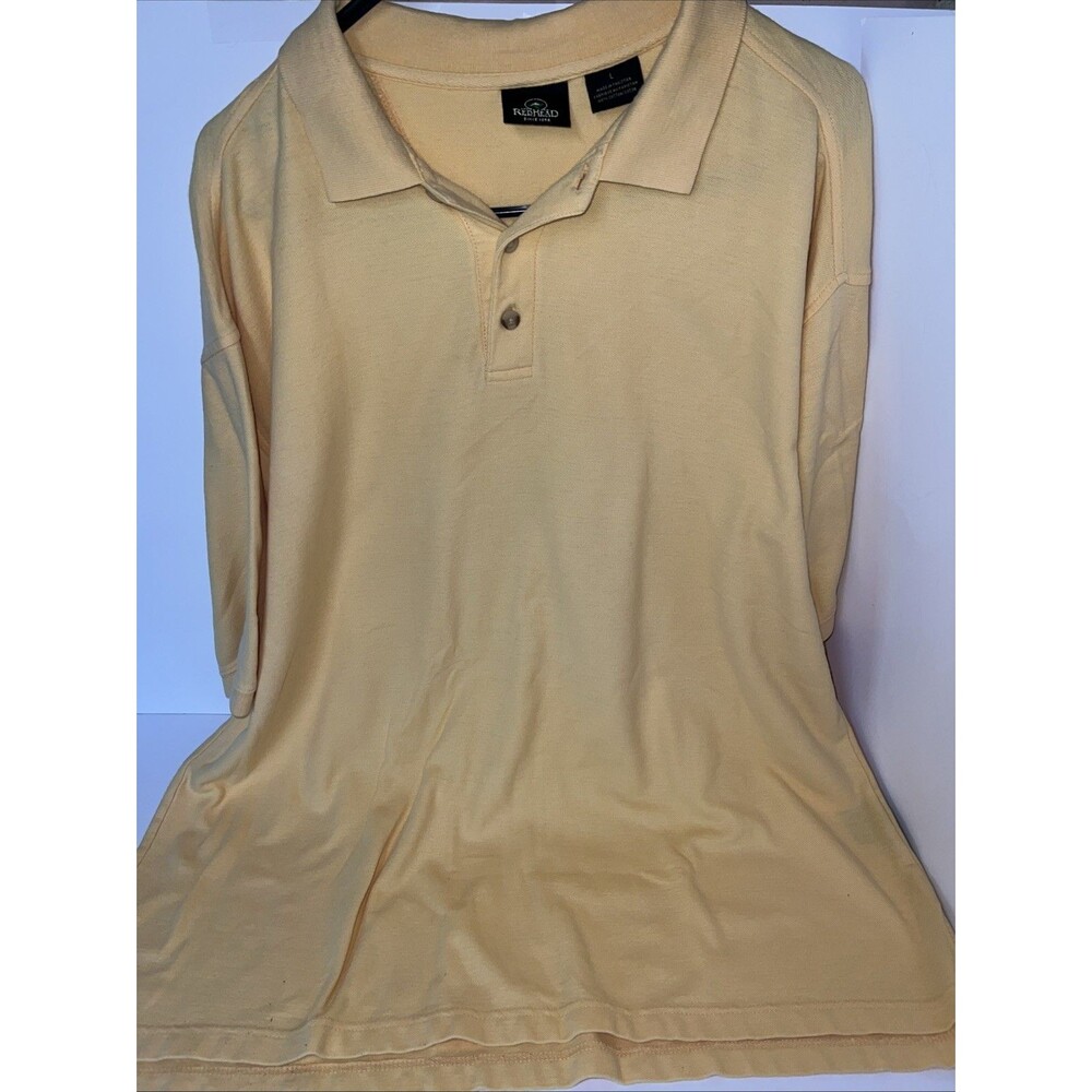 RedHead brand polo shirt Yellow Color Shortsleeve Men’s L/G